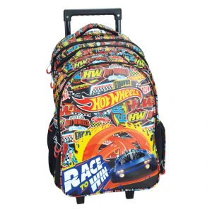 Školská taška na ťahanie HOT WHEELS race 46cm