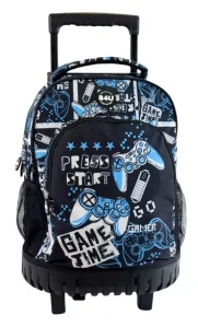 Školská taška na ťahanie GAMER press 44cm