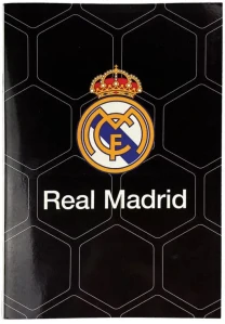 Linajkový zošit B5 REAL MADRID black