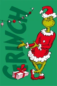 Deka 100x150 GRINCH zelená