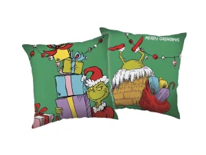 Vankúšik 40x40 GRINCH darčeky