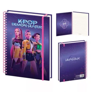 Špirálový zošit A4 LOVCI DÉMONOV purple