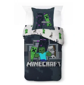Obliečky 140x200 MINECRAFT tma