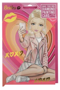 Pohľadnica s diamantmi BESTIES GIRLS 01