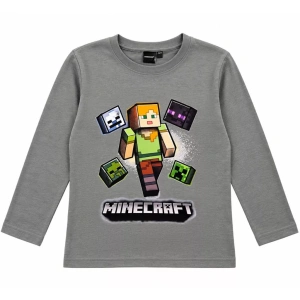 Tričko s dlhým rukávom MINECRAFT grey - 10r.