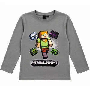 Tričko s dlhým rukávom MINECRAFT grey - 12r.