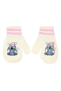 Rukavice - palčiaky LILO A STITCH vločky white
