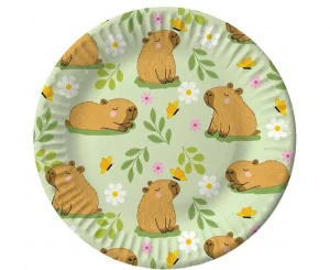 Papierový tanier 18cm KAPYBARA lúka