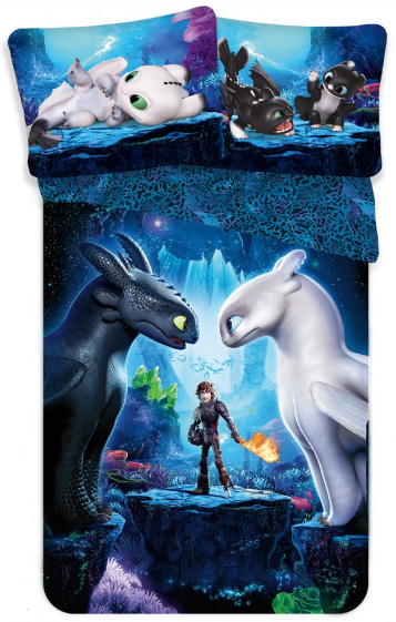 Obliečky 140x200 AKO VYCVIČIŤ DRAKA 02