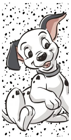 Osuška 70x140 101 DALMATÍNCOV