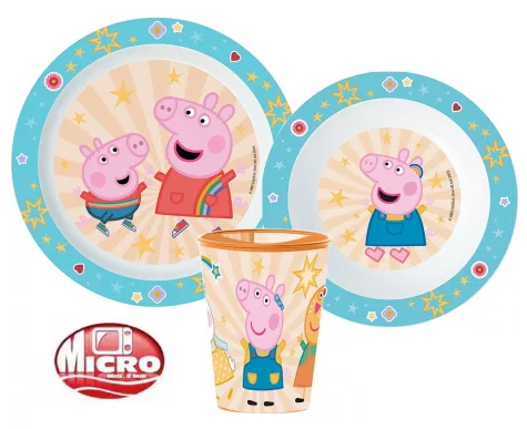 Jedálenský set - plast PEPPA PIG 01