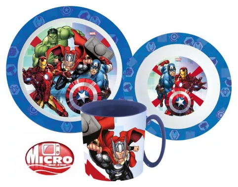 Jedálenský set - plast AVENGERS