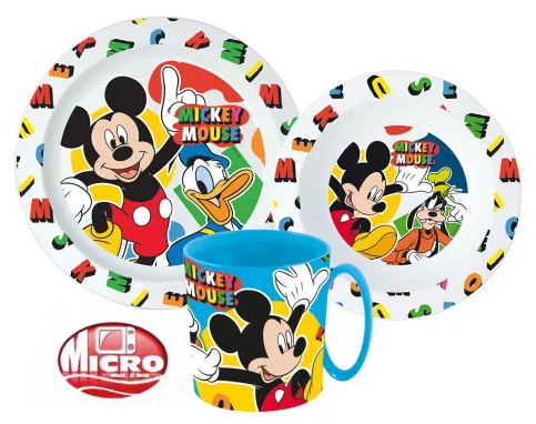 Jedálenský set - plast MICKEY MOUSE 01