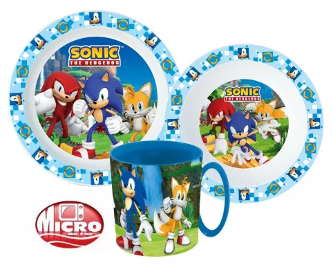 Jedálenský set - plast SONIC 02