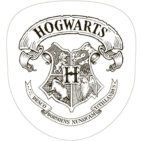 Vankúšik HARRY POTTER znak na bielom
