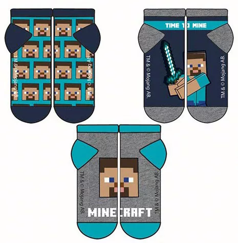 Krátke ponožky 3ks MINECRAFT - 27/30