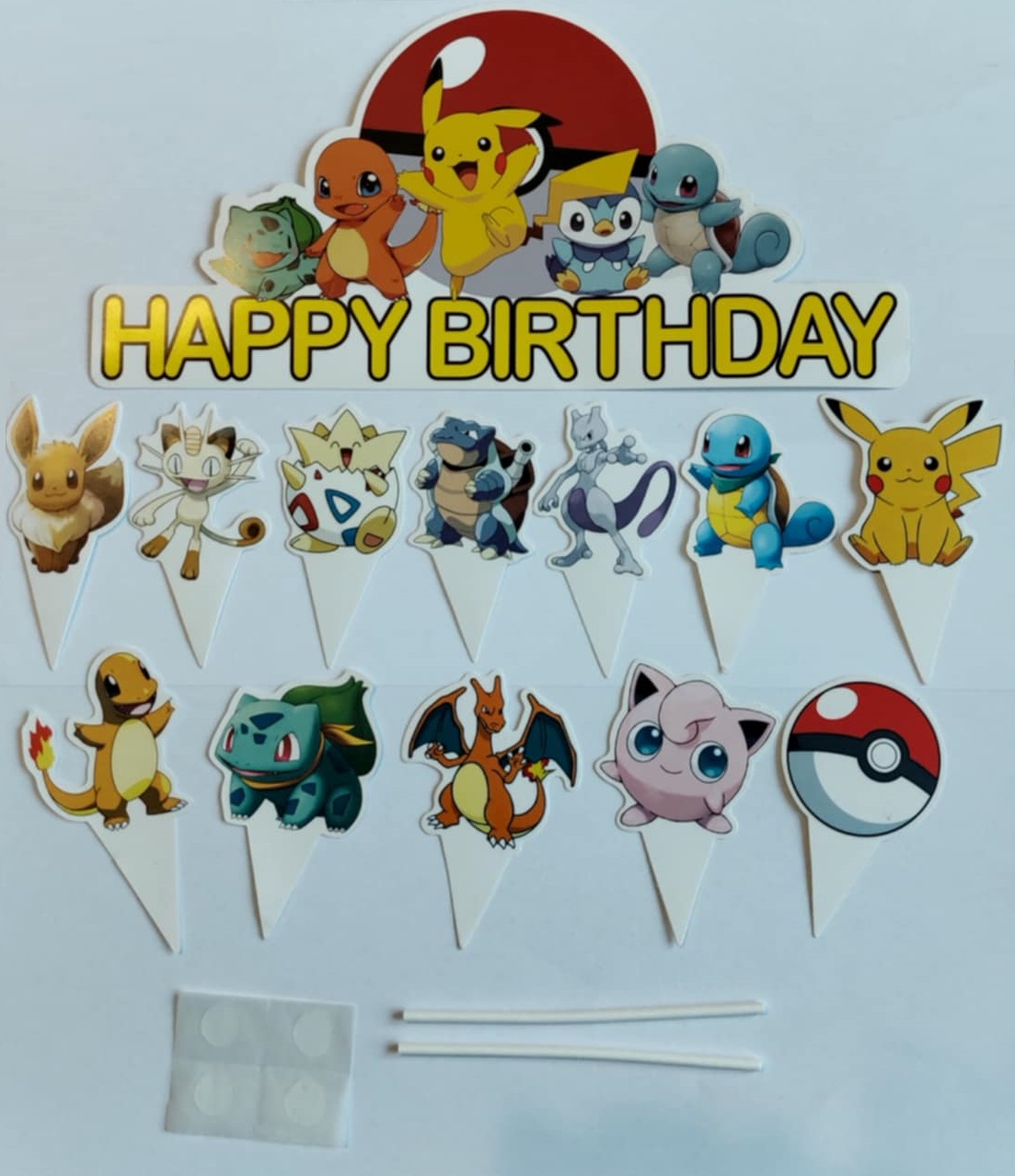 Tortový zápich POKÉMON big (13ks)