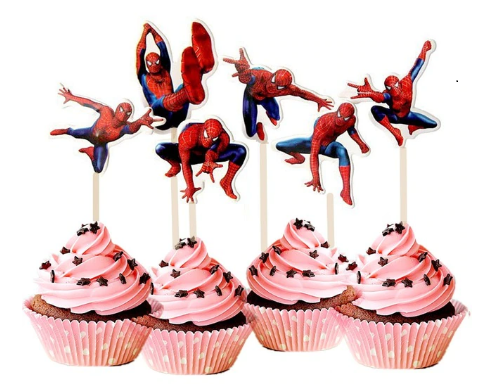 Tortový zápich SPIDERMAN (24ks)
