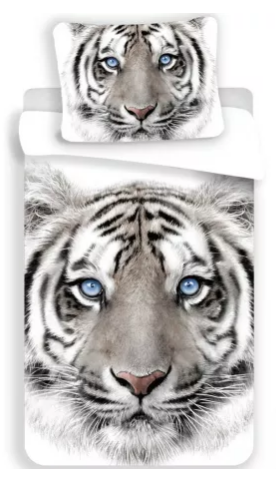 Obliečky 140x200 TIGER na bielom