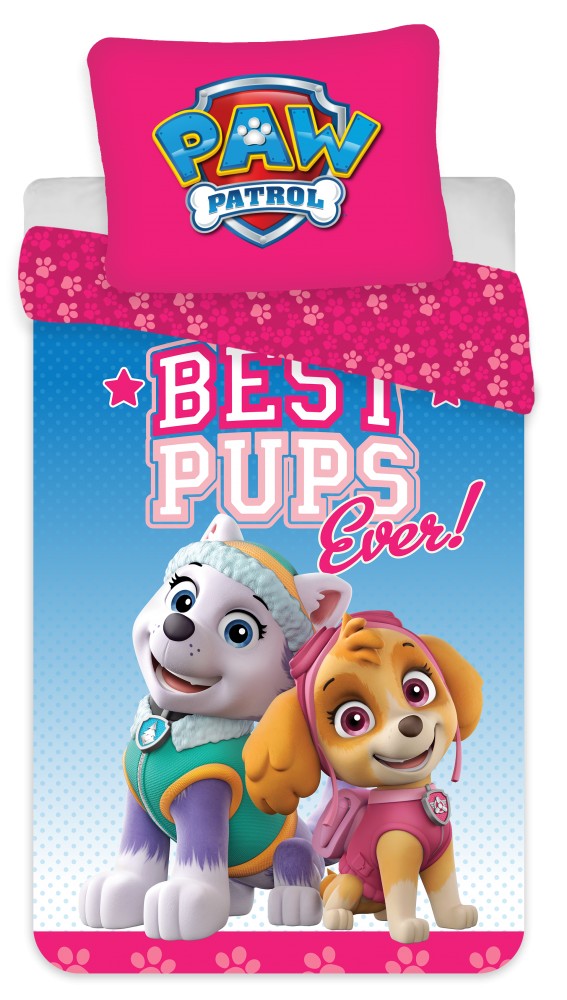 Obliečky do postieľky 100x135 PAW PATROL dievčatá