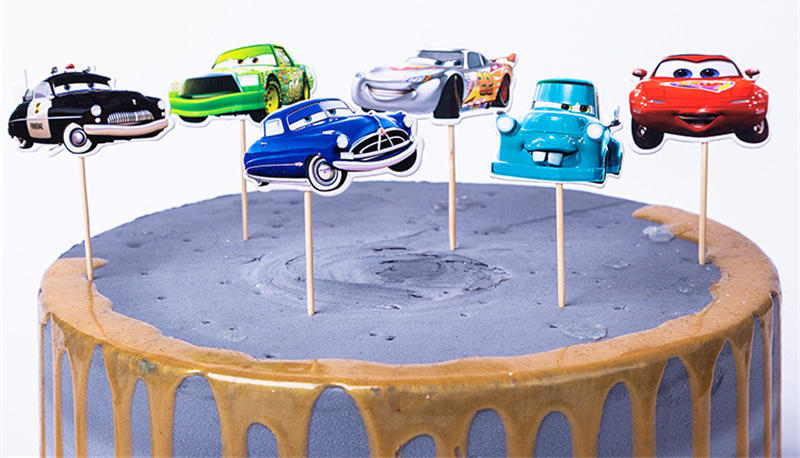 Tortový zápich CARS 01 (24ks)