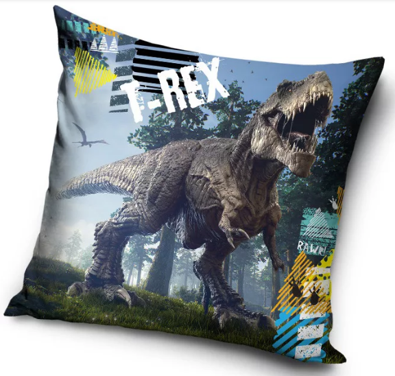 Obliečka na vankúšik 40x40 DINOSAURUS t-rex