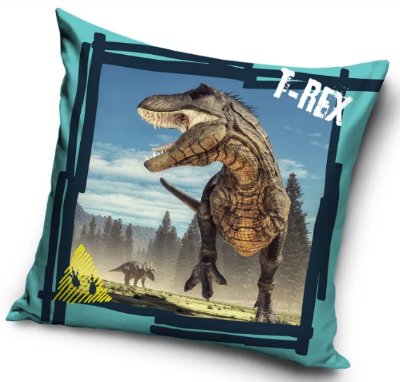 Obliečka na vankúšik 40x40 DINOSAURUS t-rex 01