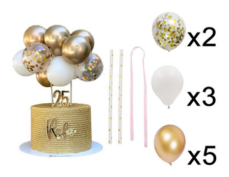 Tortový zápich BALÓNIKY biela