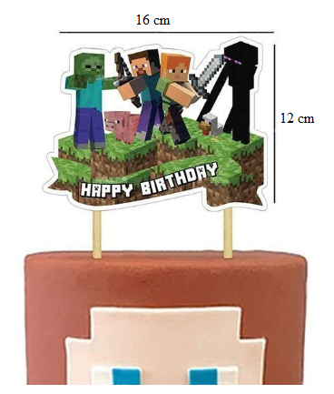 Tortový zápich MINECRAFT