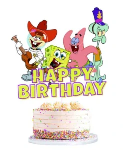 Tortový zápich SPONGEBOB (17ks)