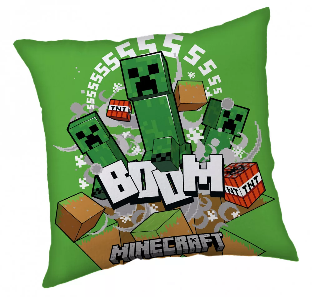 Vankúšik 40x40 MINECRAFT zelený