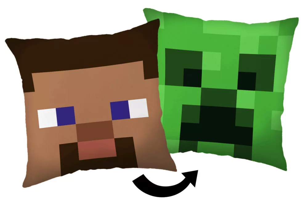 Vankúšik 40x40 MINECRAFT tvár