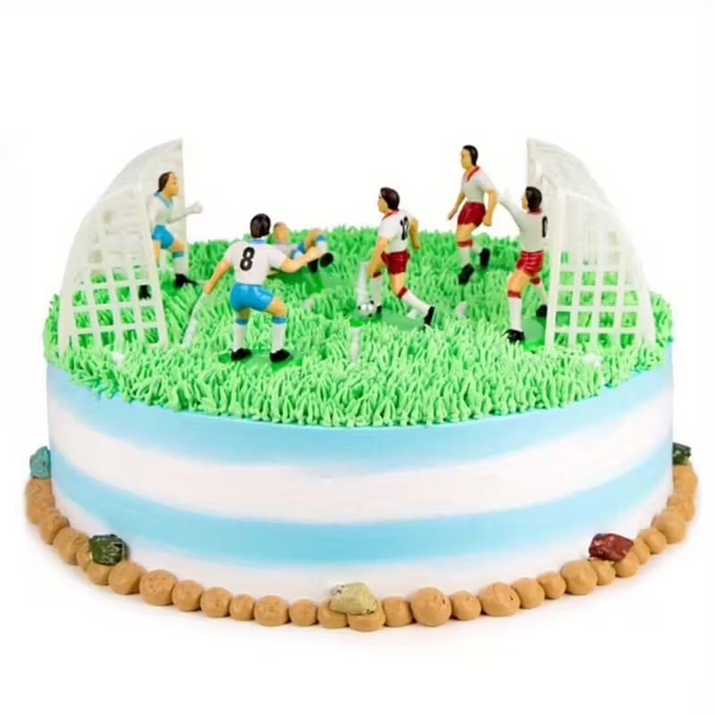 Tortový zápich FUTBALISTI plast