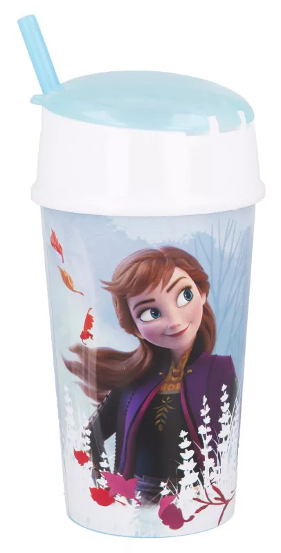 Plastový pohár so slamkou FROZEN (400ml)