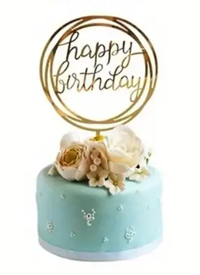 Tortový zápich HAPPY BIRTHDAY 04