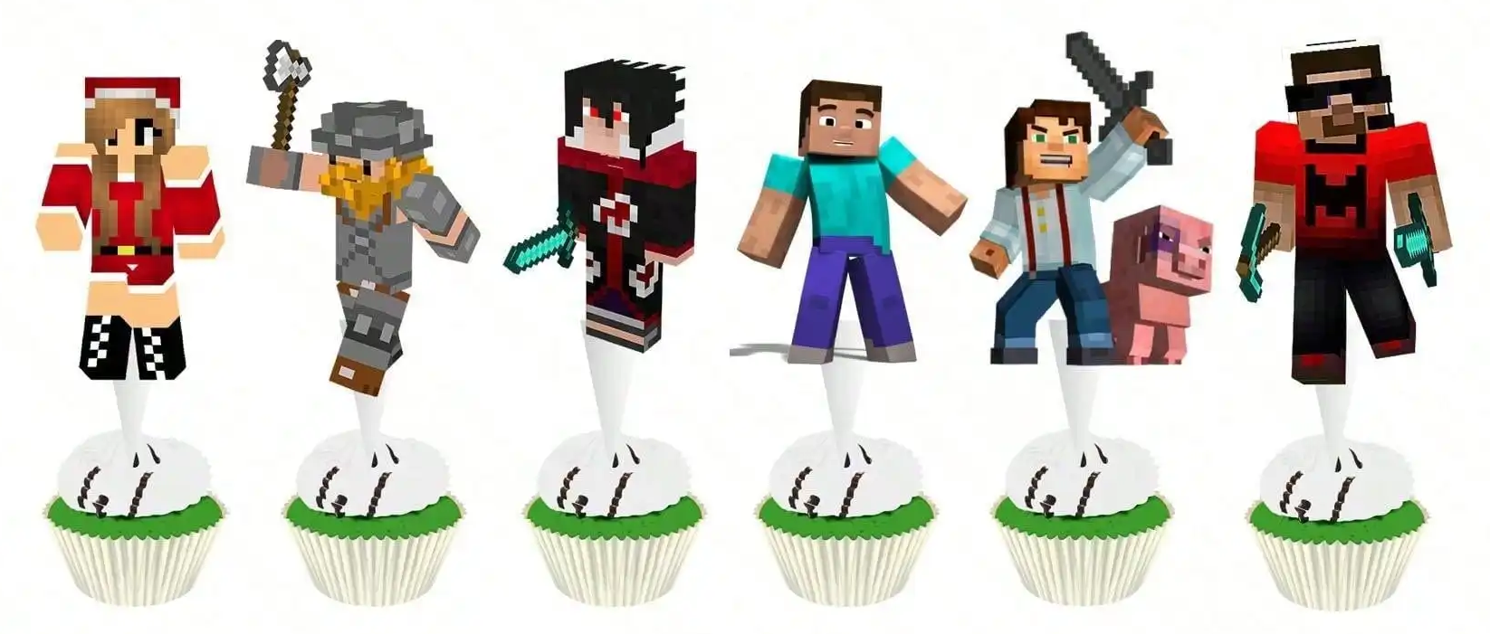 Tortový zápich MINECRAFT (24ks)