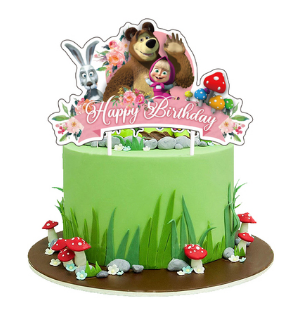 Tortový zápich MÁŠA A MEDVEĎ