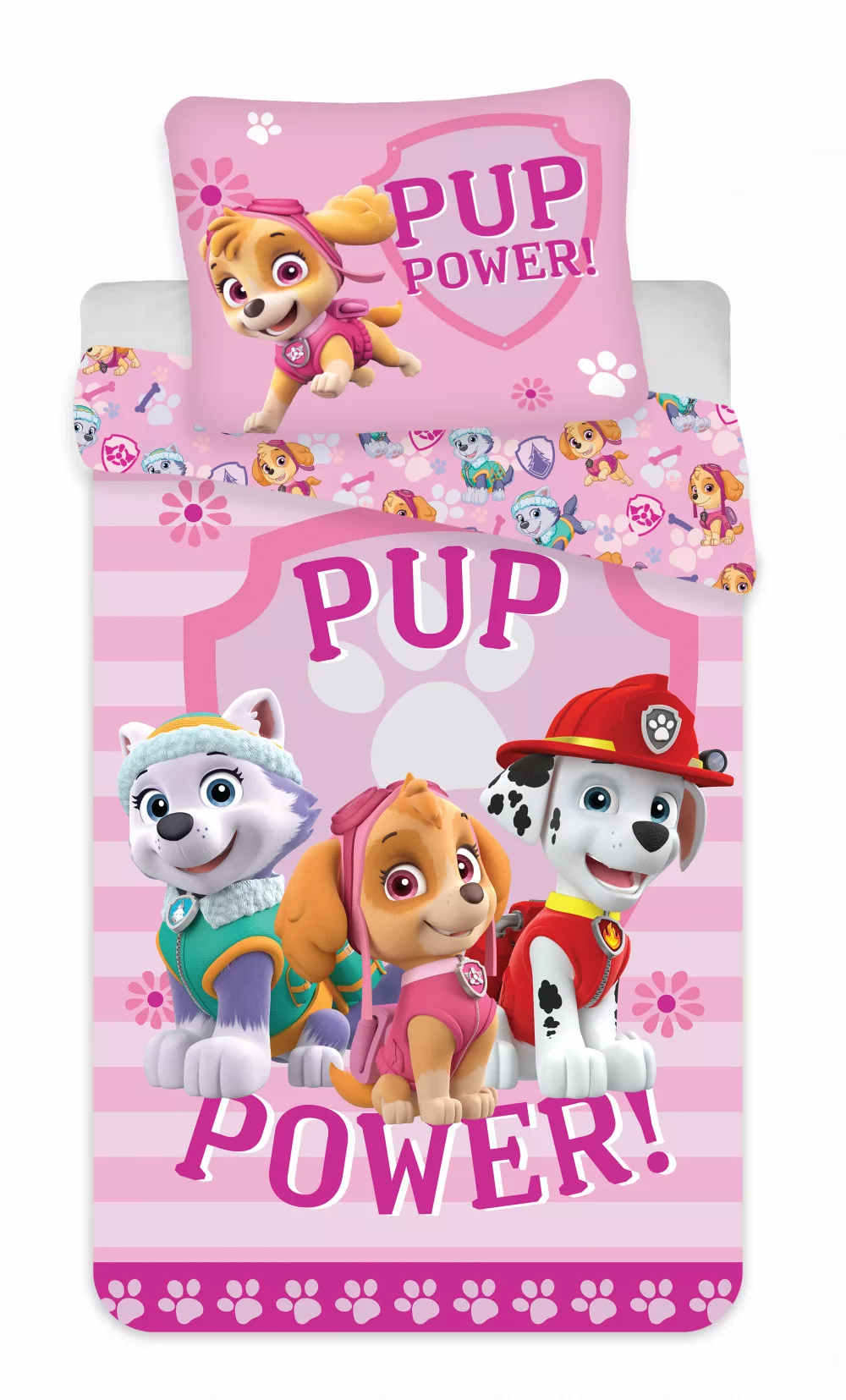 Obliečky 140x200 PAW PATROL micro ružové