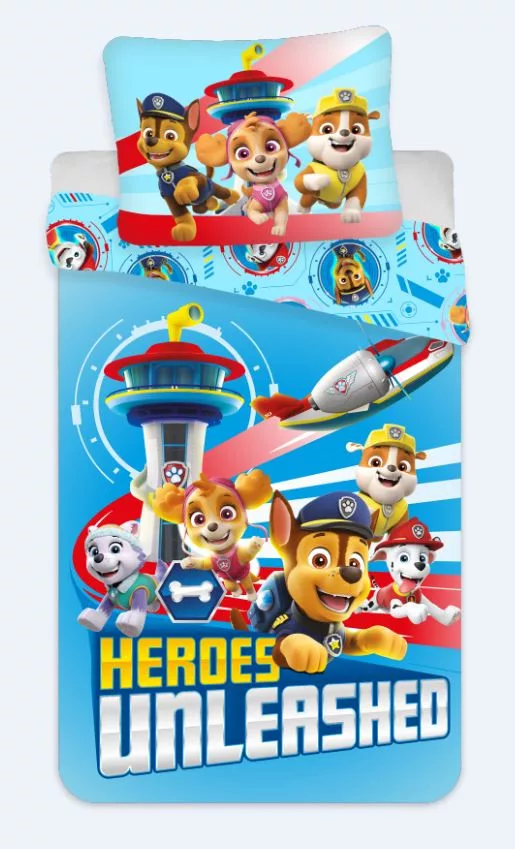 Obliečky 140x200 PAW PATROL hrdinovia