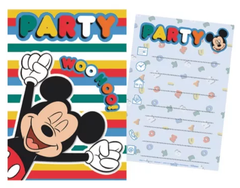 Pozvánka (5ks) MICKEY