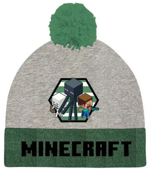 Čiapka MINECRAFT zelená - č.54
