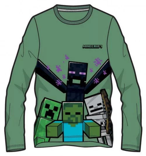 Tričko s dlhým rukávom MINECRAFT radosť - 12r.