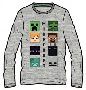 Tričko s dlhým rukávom MINECRAFT foto - 6r.