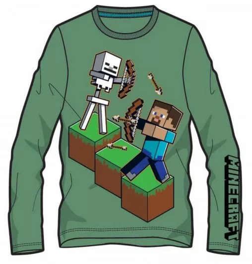 Tričko s dlhým rukávom MINECRAFT boj - 12r.