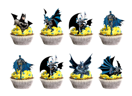 Tortový zápich BATMAN (24ks)