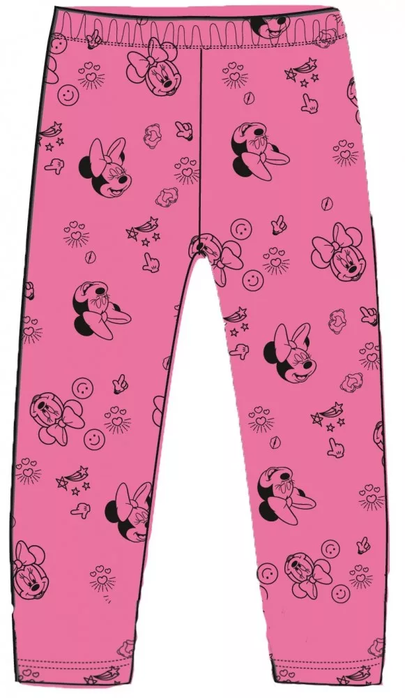 Hrubé legíny MINNIE bledo ružové - 6m.