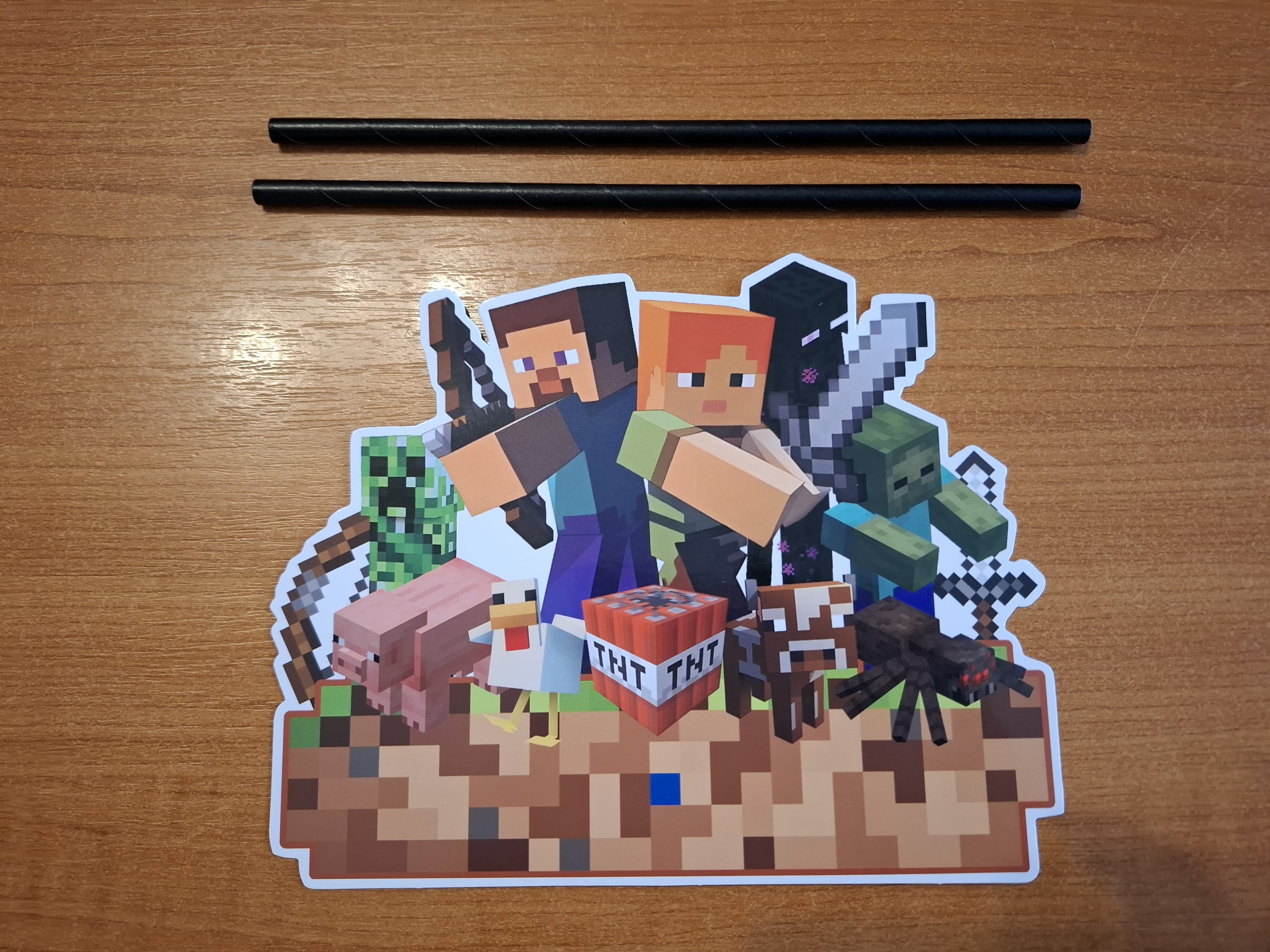 Tortový zápich MINECRAFT 01 