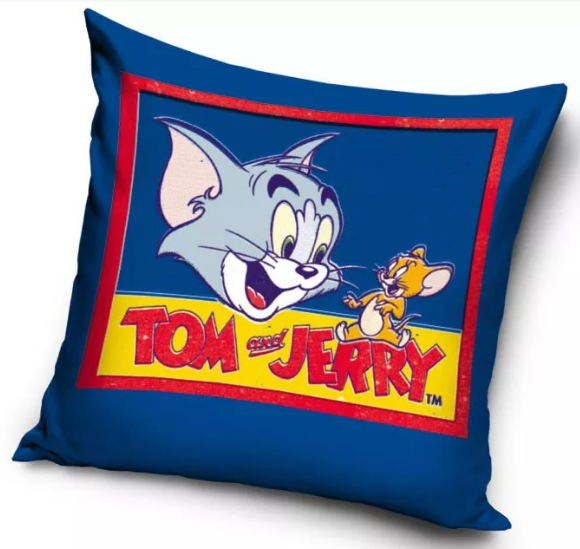 Obliečka na vankúšik 40x40 TOM A JERRY modrá