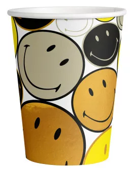 Papierový pohár 250ml SMAJLÍKY