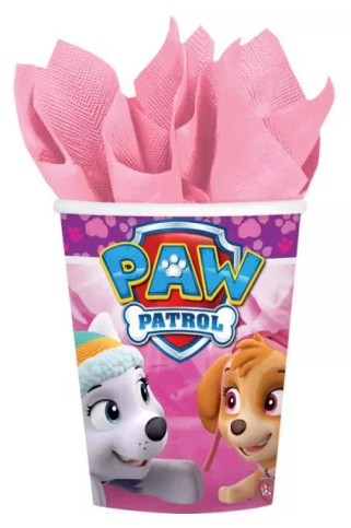 Papierový pohár 250ml PAW PATROL pink